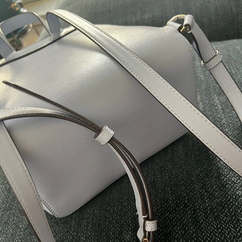 kate spade White Leather Backpack